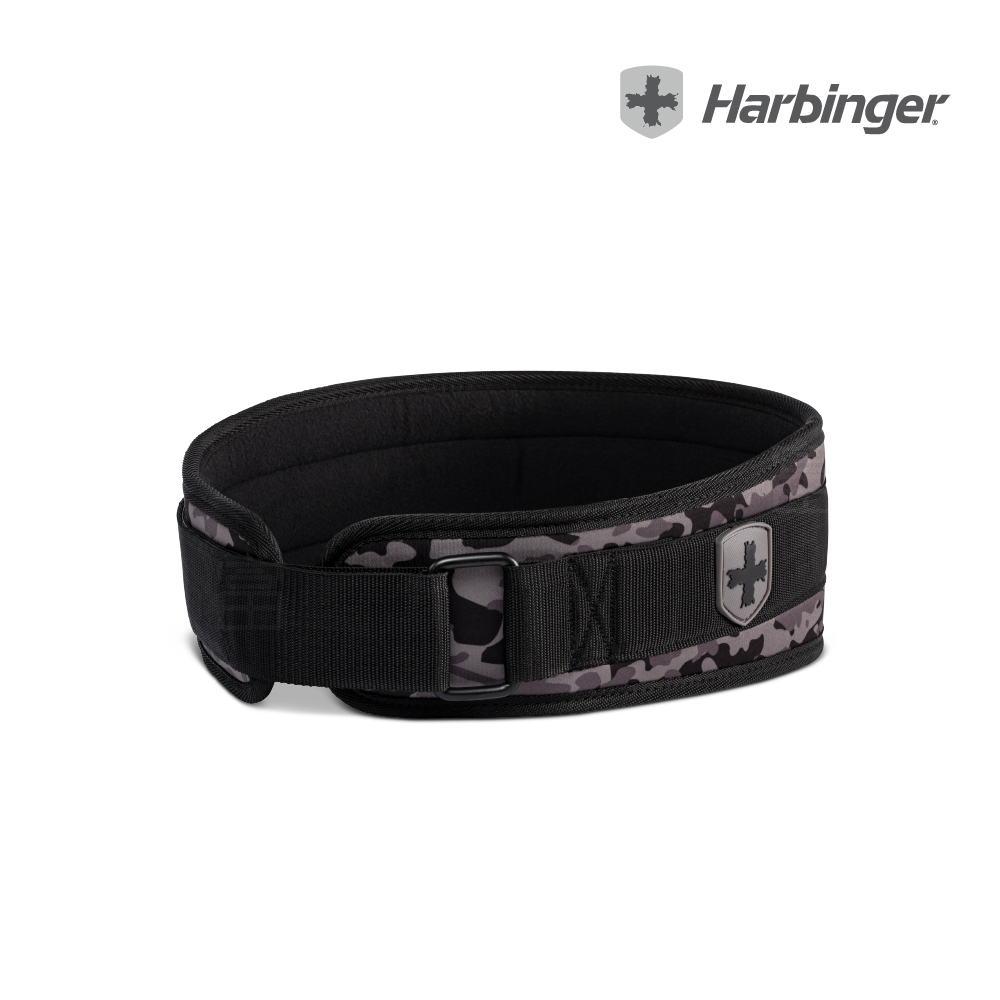 【Harbinger】 Foam Core Belt4.5＂Unisex Grayscale 專業健身腰帶-灰迷彩（總代理公司貨）